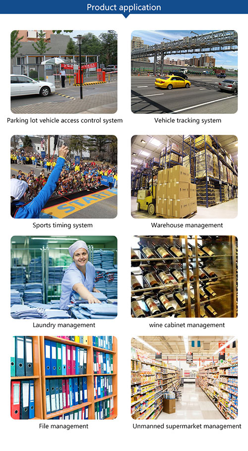 UHF RFID Phân cực tròn không dây Đọc tần số vô tuyến Quản lý tài sản cố định 12DBI Gain Panel Ăng-ten Quản lý kho Hệ thống chống trộm 2