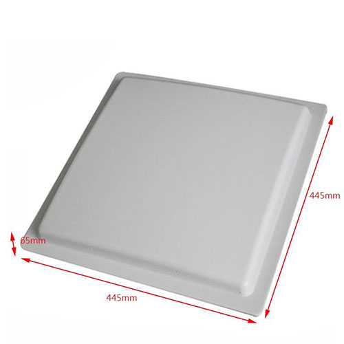 Đài vô tuyến không dây phân cực tròn UHF RFID Đọc tần số Quản lý tài sản cố định 12DBI Gain Panel Antenna Quản lý kho Hệ thống chống trộm